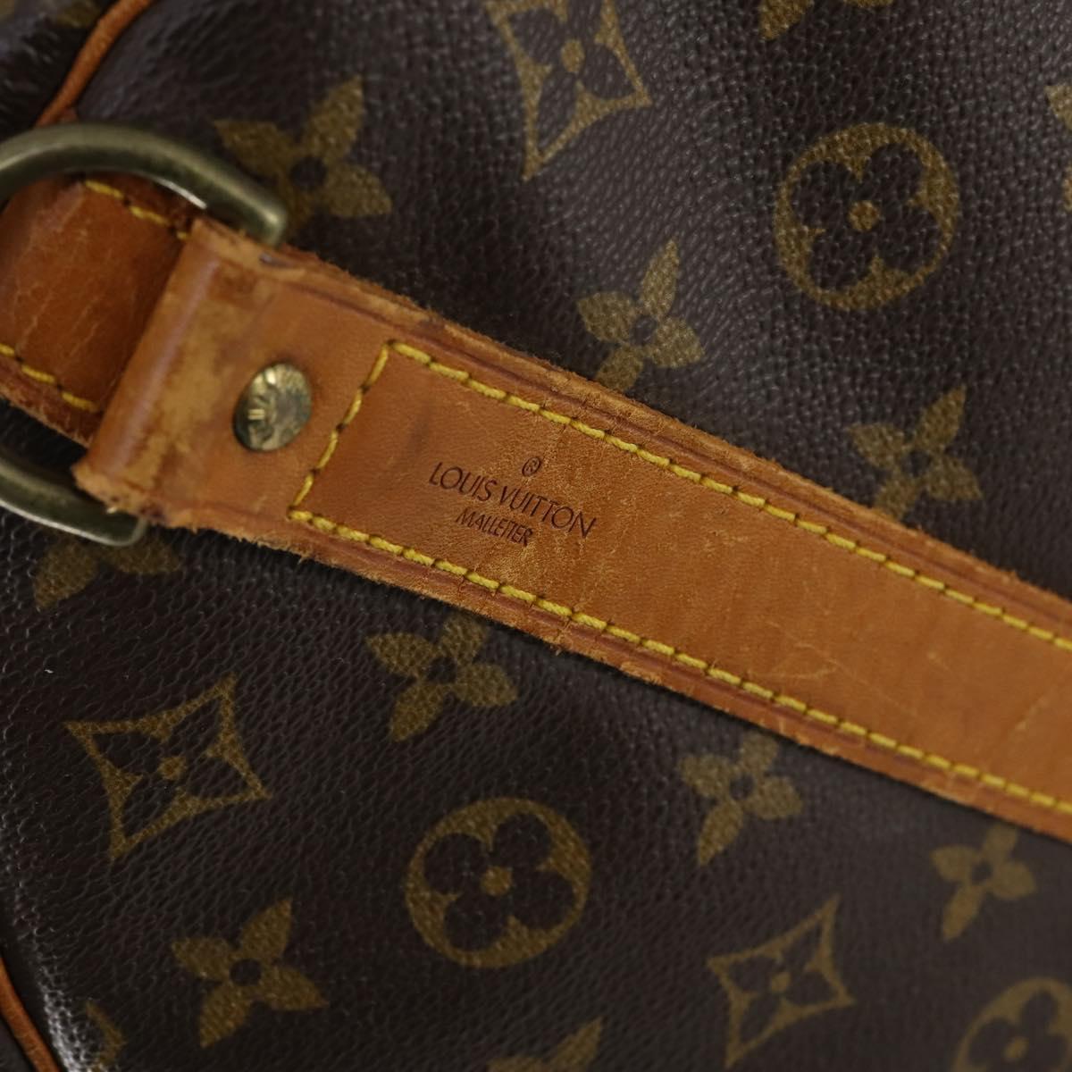 LOUIS VUITTON Monogram Keepall Bandouliere 60 Boston Bag M41412 LV Auth fm4854