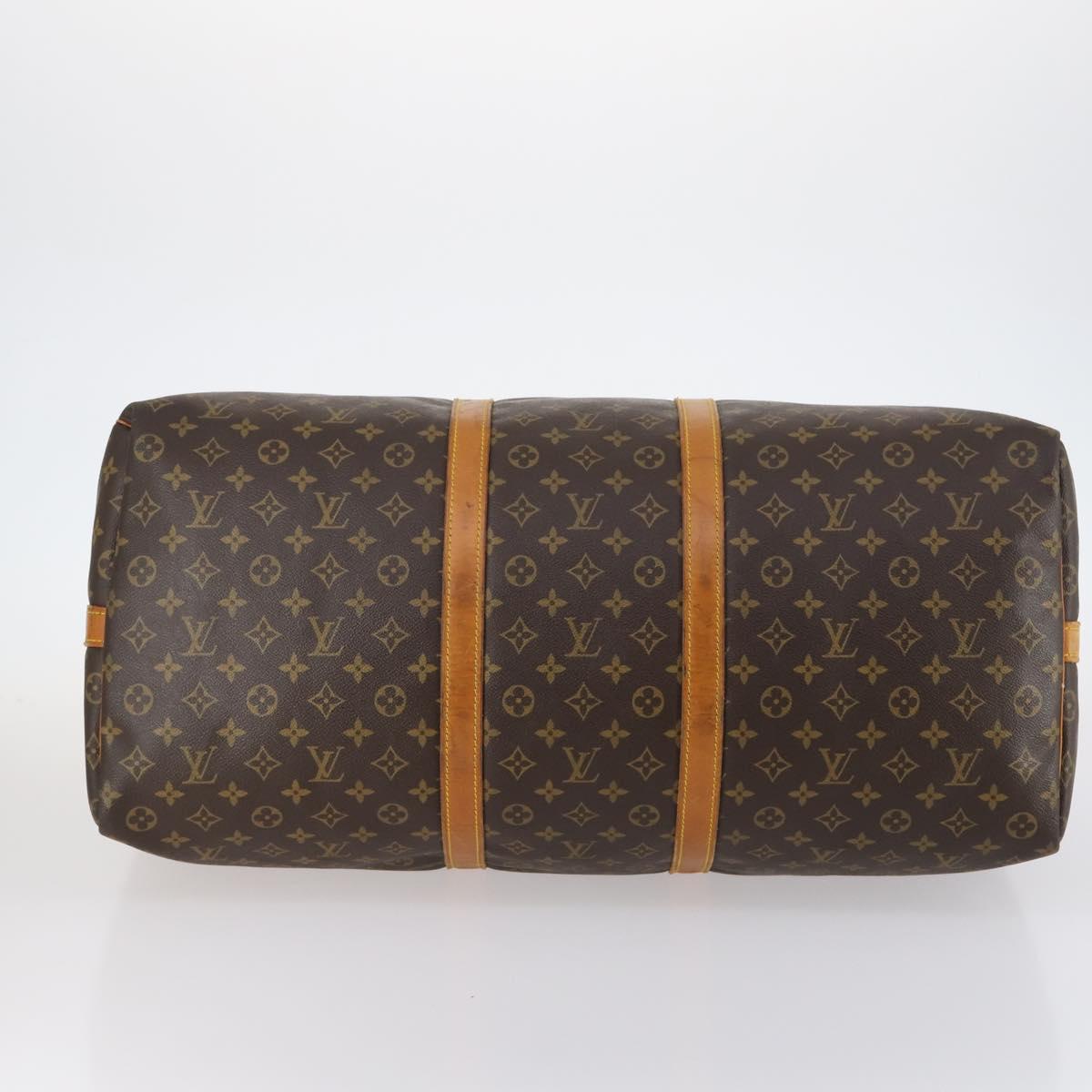 LOUIS VUITTON Monogram Keepall Bandouliere 60 Boston Bag M41412 LV Auth fm4854