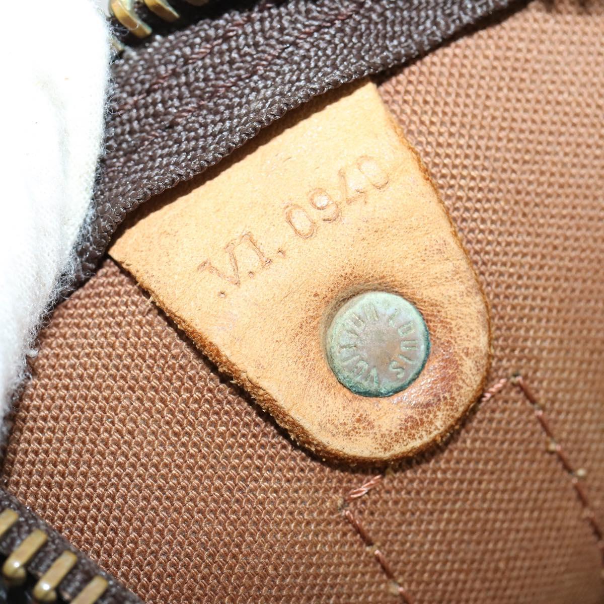 LOUIS VUITTON Monogram Keepall Bandouliere 60 Boston Bag M41412 LV Auth fm4855