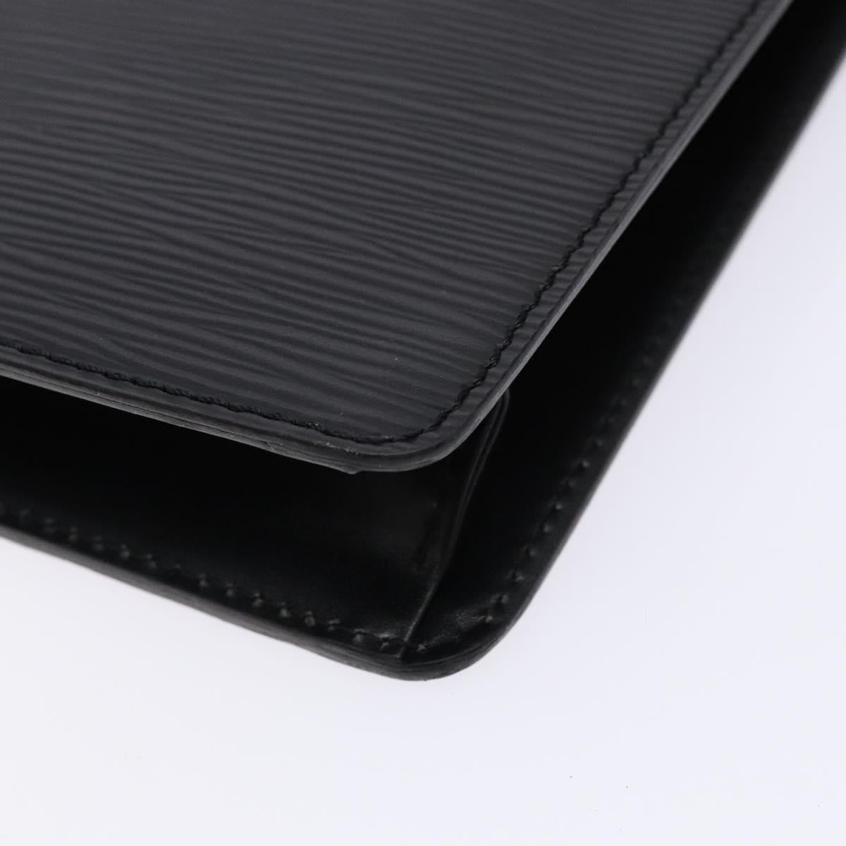 LOUIS VUITTON Epi Pochette Homme Clutch Bag Black Noir M52522 LV Auth fm4856