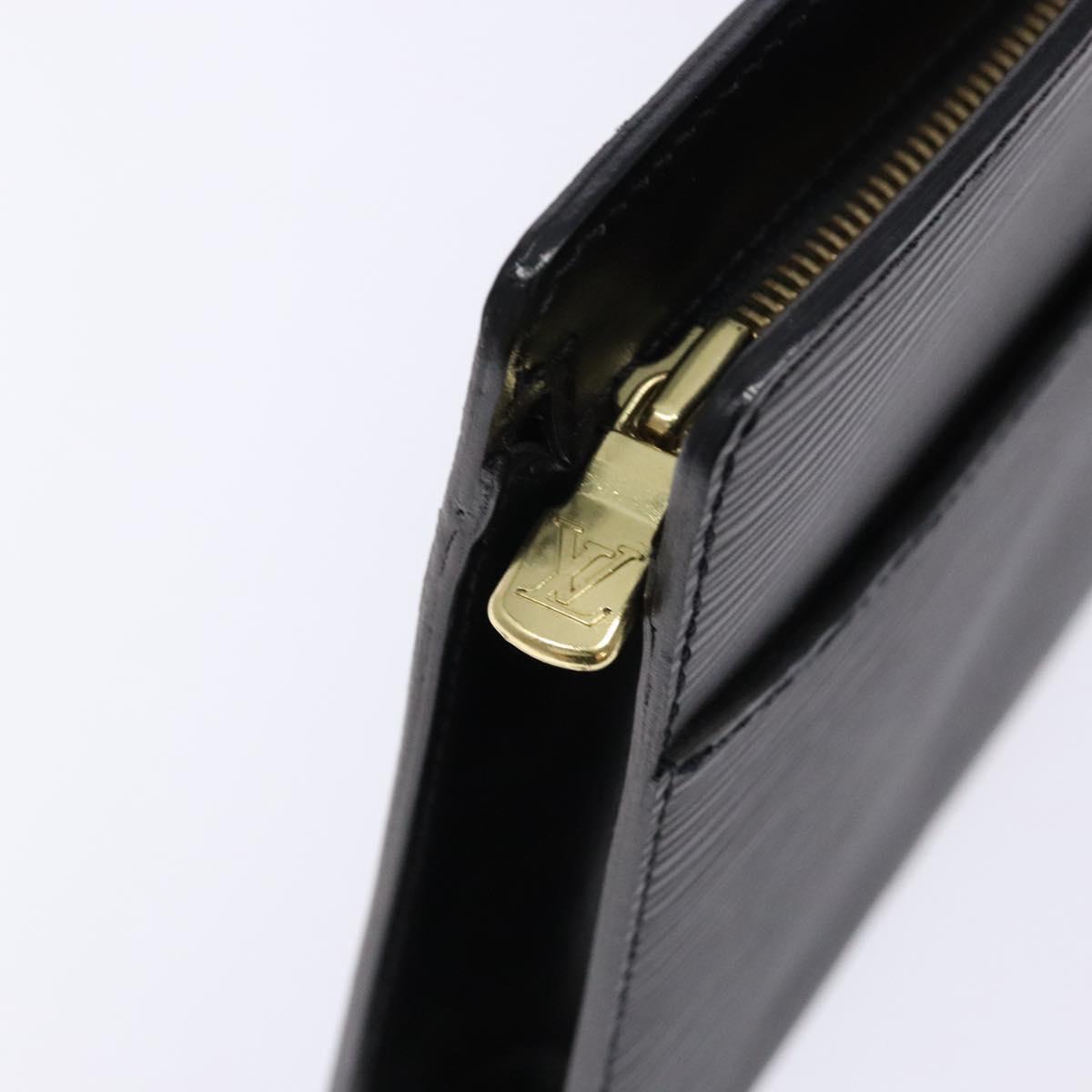 LOUIS VUITTON Epi Pochette Homme Clutch Bag Black Noir M52522 LV Auth fm4856