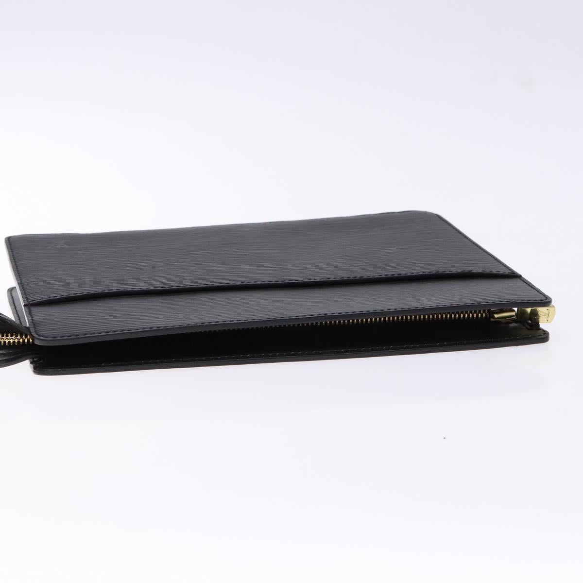 LOUIS VUITTON Epi Pochette Homme Clutch Bag Black Noir M52522 LV Auth fm4856