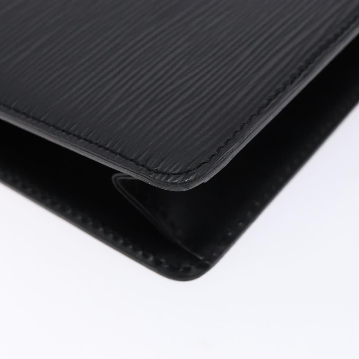 LOUIS VUITTON Epi Pochette Homme Clutch Bag Black Noir M52522 LV Auth fm4856