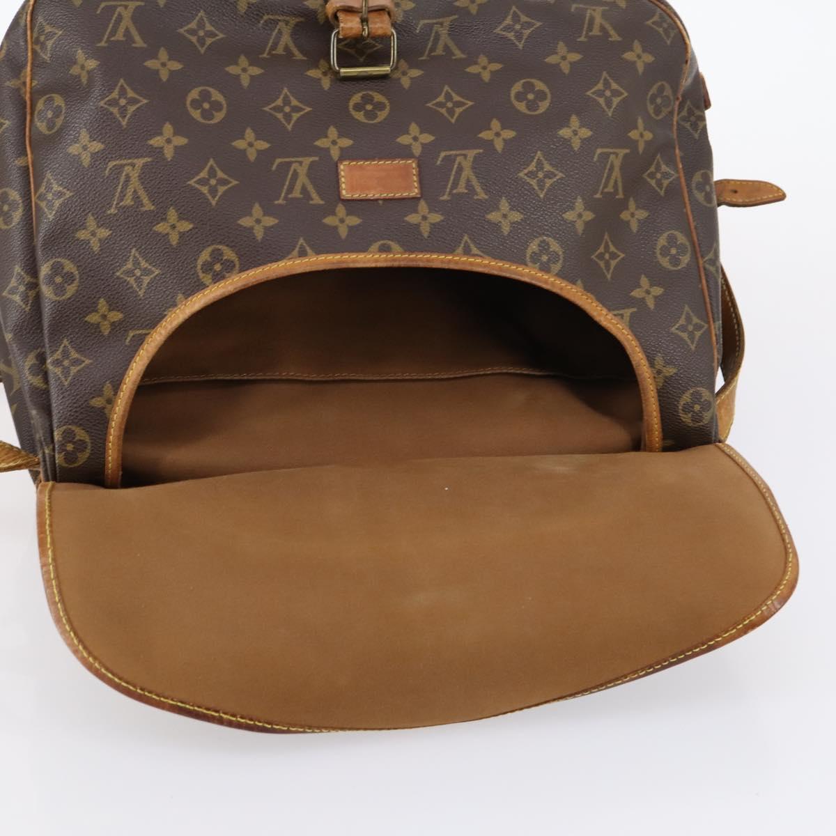 LOUIS VUITTON Monogram Saumur 35 Shoulder Bag M42254 LV Auth fm4858