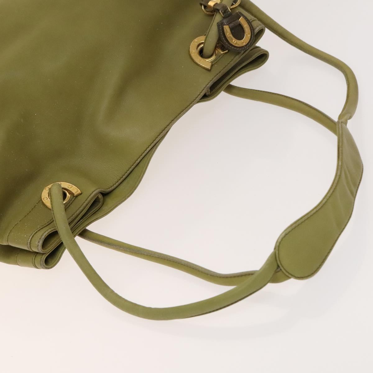 GUCCI GG Canvas Web Sherry Line Backpack Leather 3Set Beige Green Auth fm4862