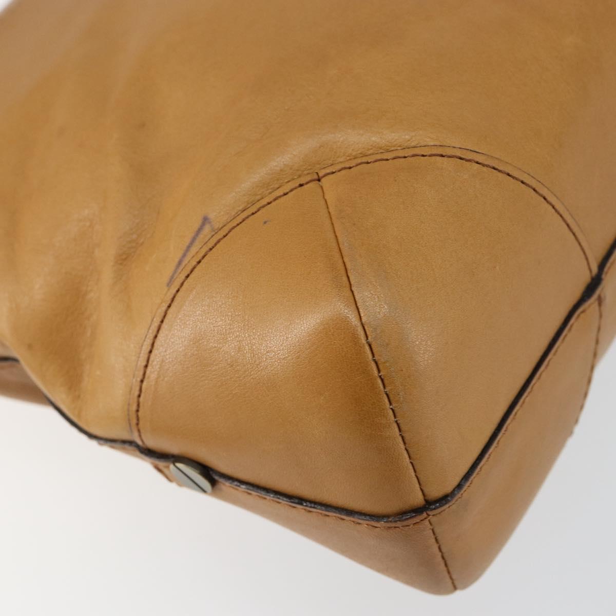 Chloe Shoulder Bag Leather Beige Auth fm4877