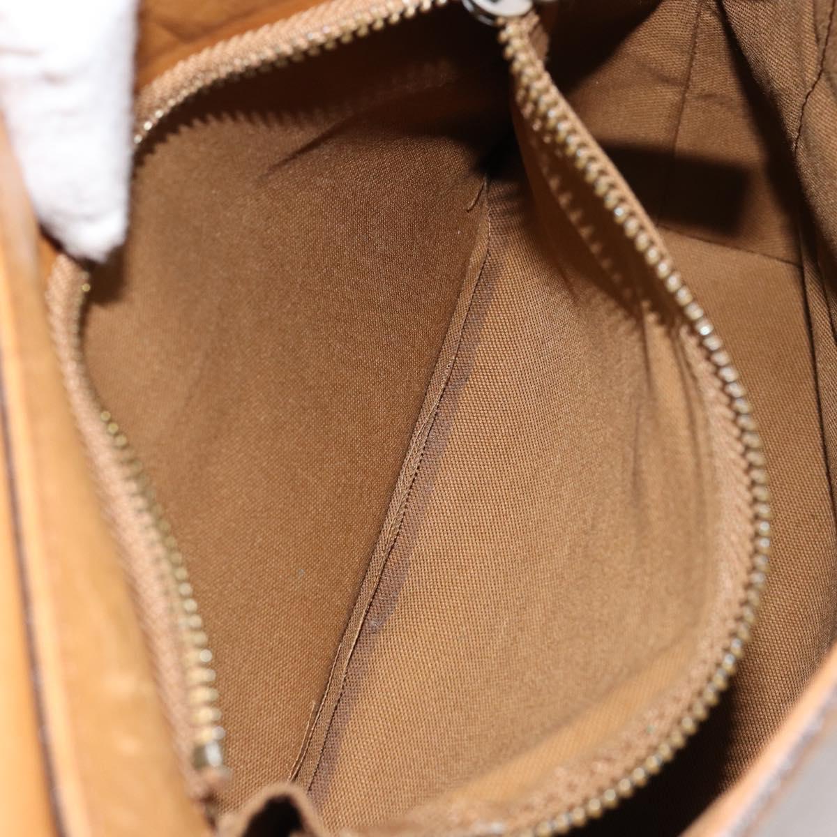 Chloe Shoulder Bag Leather Beige Auth fm4877