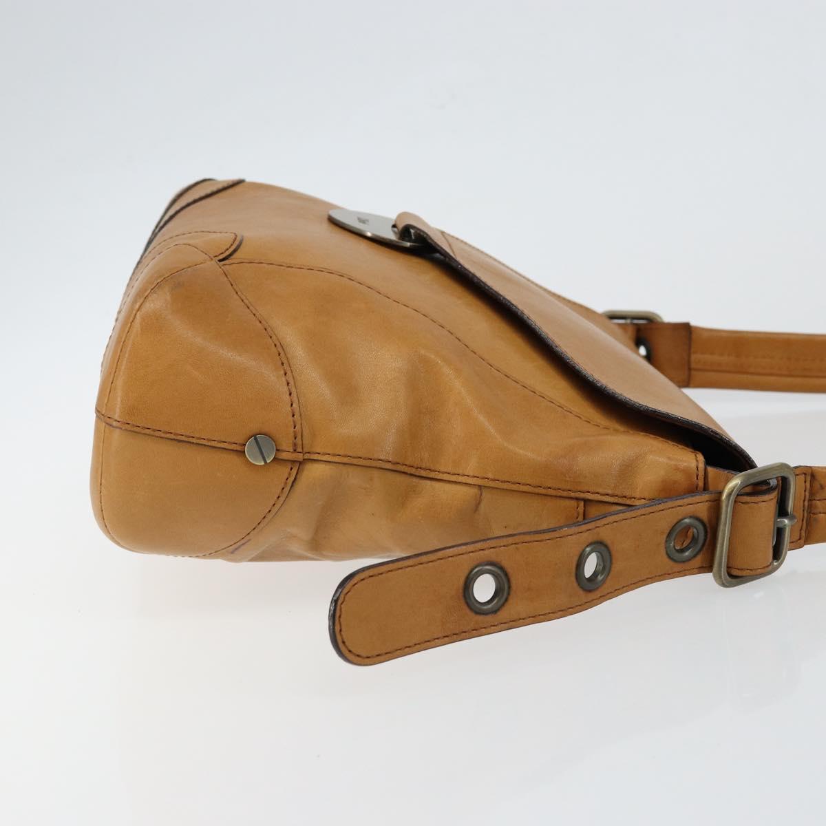 Chloe Shoulder Bag Leather Beige Auth fm4877