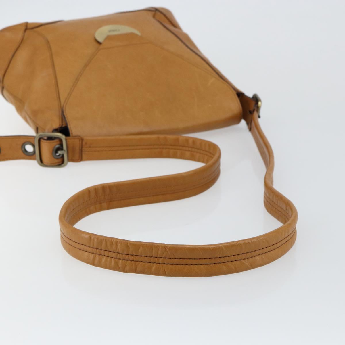 Chloe Shoulder Bag Leather Beige Auth fm4877