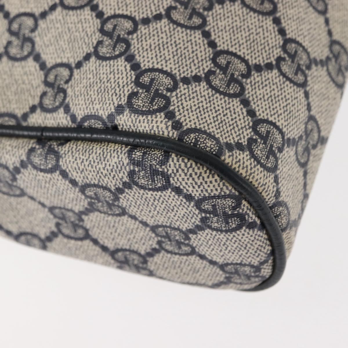 GUCCI GG Supreme Sherry Line Clutch Bag Red Navy 63 01 012 Auth fm4879