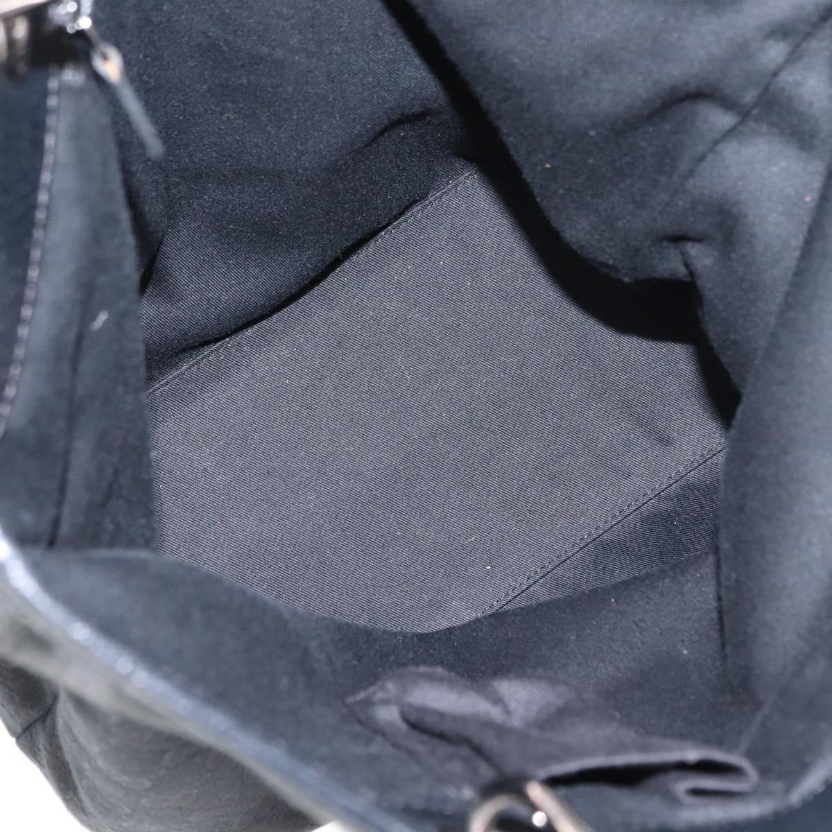 GUCCI GG Canvas Tote Bag Black Gold 120836 Auth fm4884