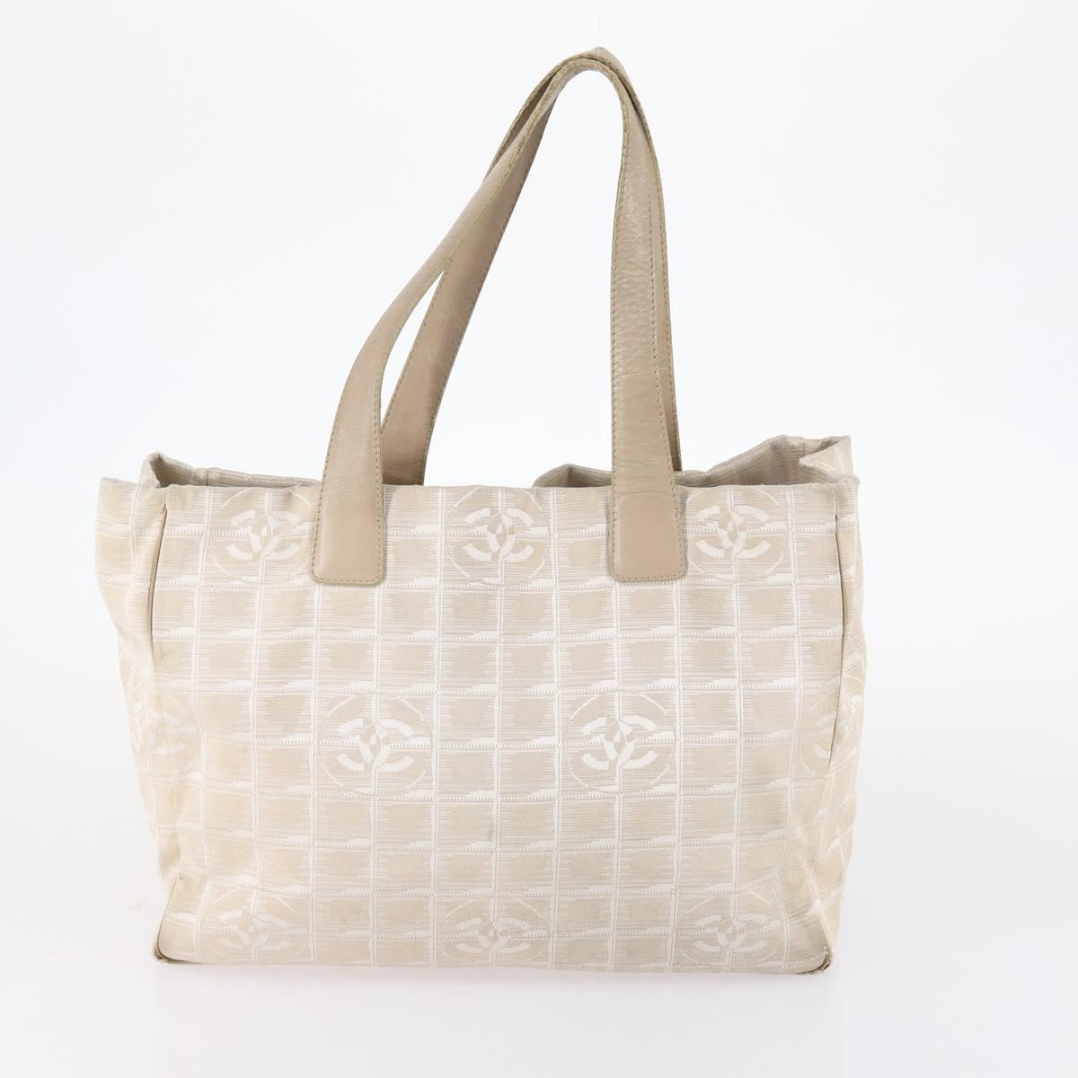 CHANEL New Travel Line Tote Bag Nylon 2Set Pink Black CC Auth fm4888