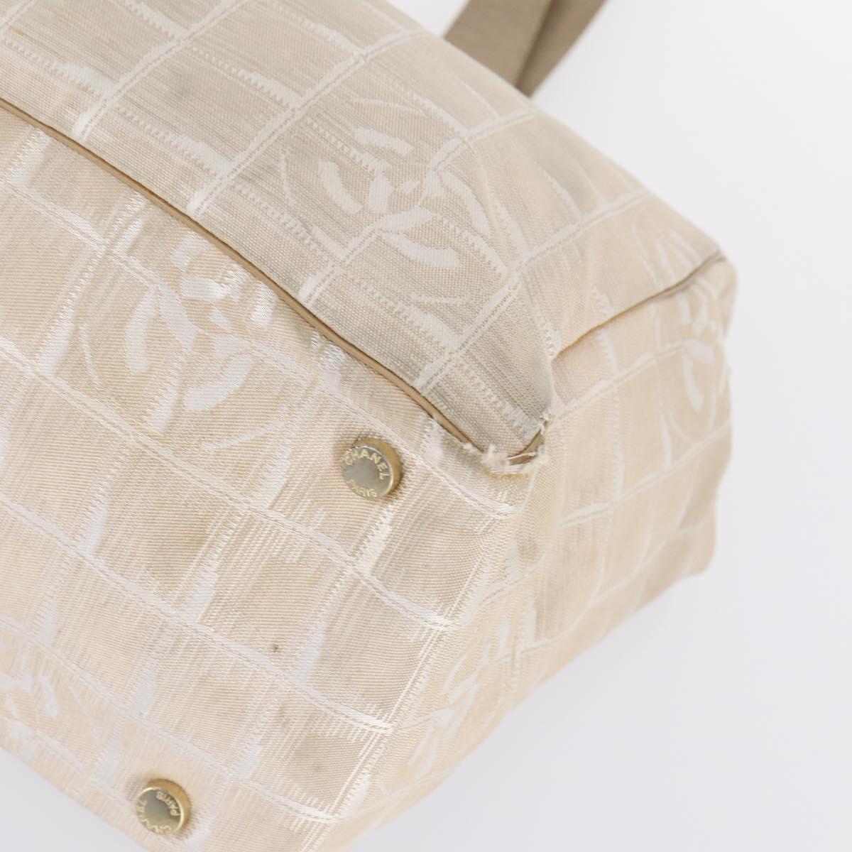 CHANEL New Travel Line Tote Bag Nylon 2Set Pink Black CC Auth fm4888