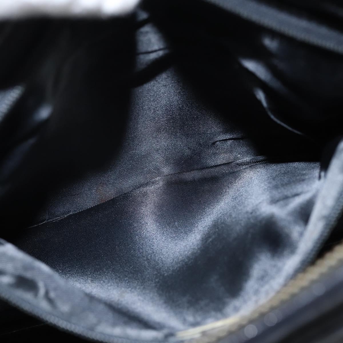 CHANEL Shoulder Bag Shoulder Bag Lamb Skin Black Gold CC Auth fm4907