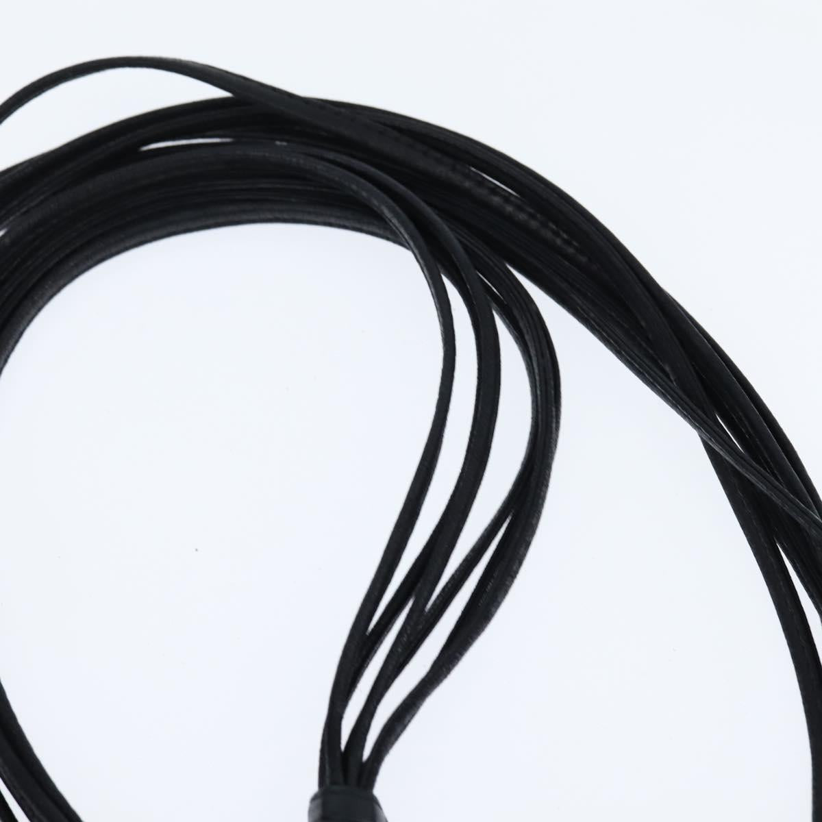 CHANEL Shoulder Bag Shoulder Bag Lamb Skin Black Gold CC Auth fm4907