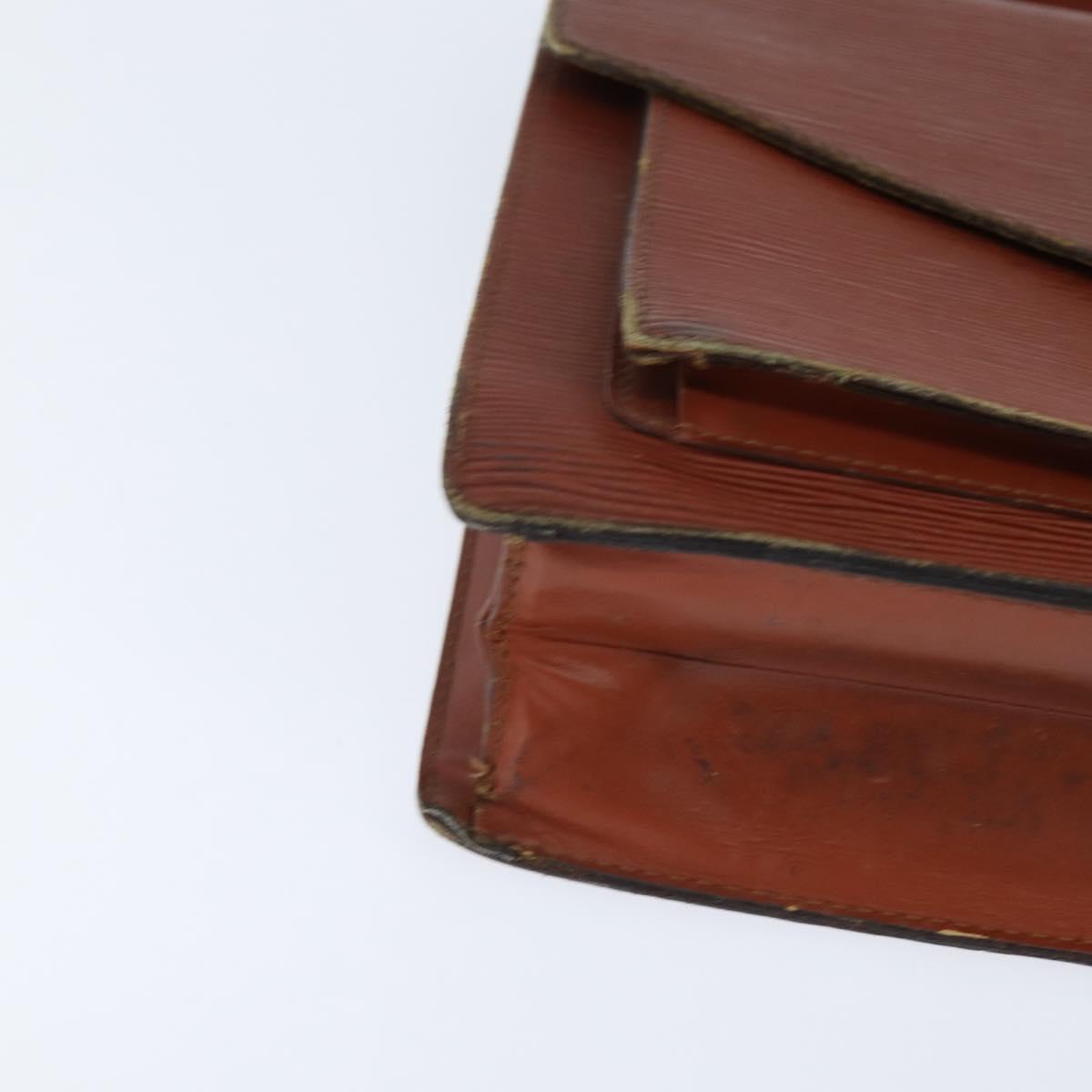 LOUIS VUITTON Epi Monceau 28 Hand Bag Brown M52123 LV Auth fm4929