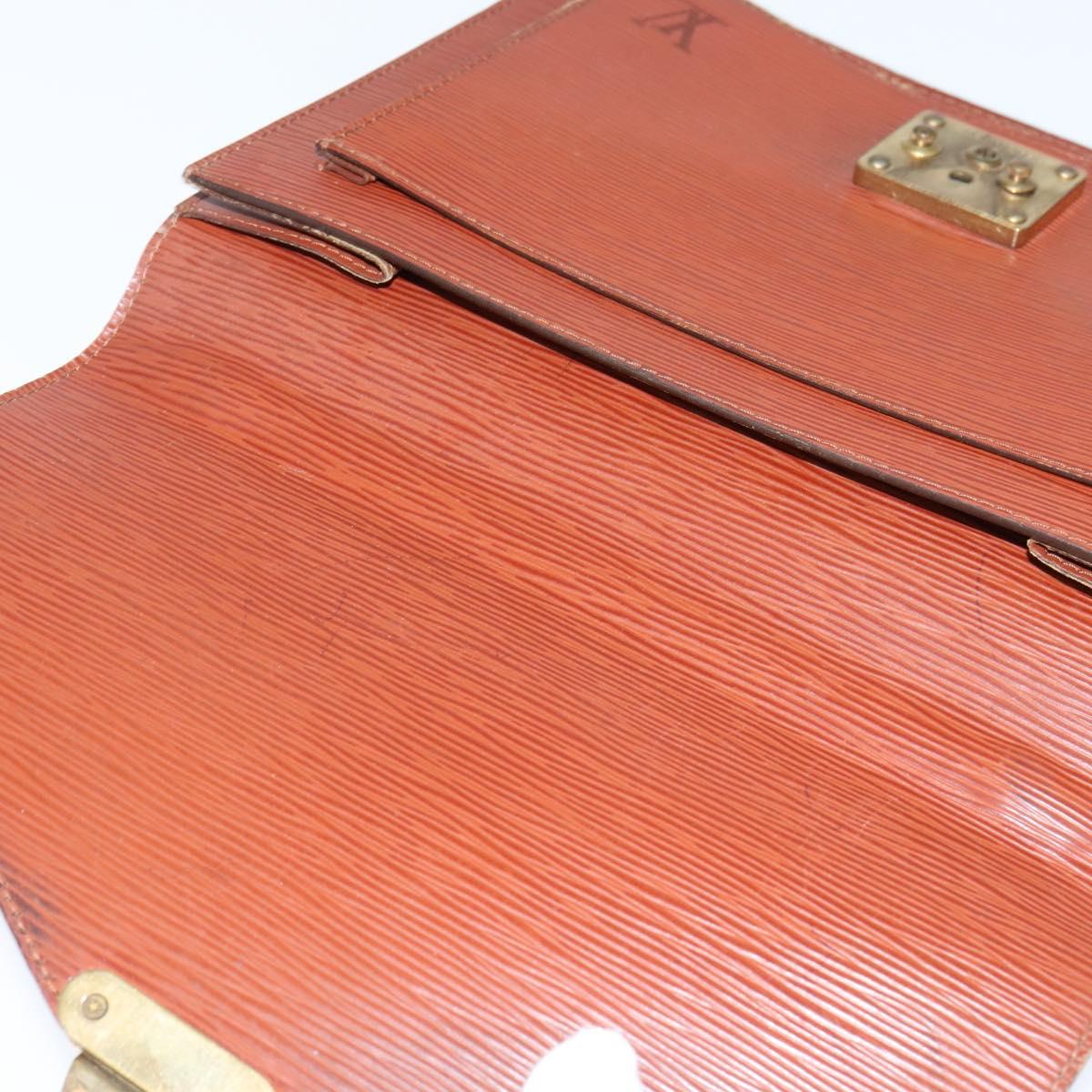 LOUIS VUITTON Epi Monceau 28 Hand Bag Brown M52123 LV Auth fm4929