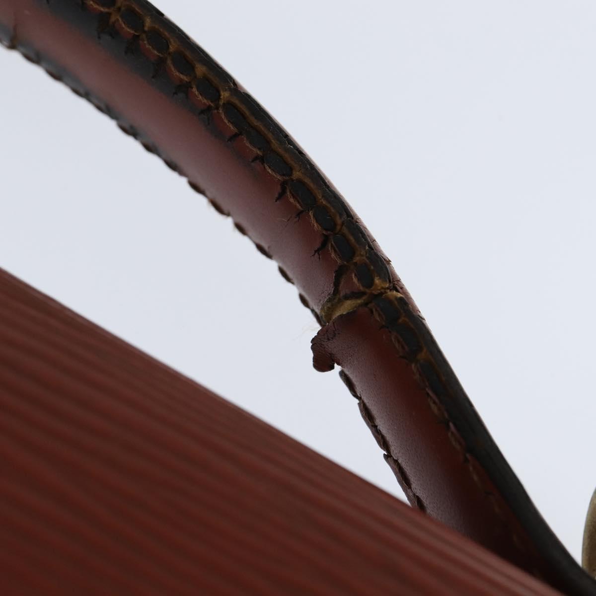 LOUIS VUITTON Epi Monceau 28 Hand Bag Brown M52123 LV Auth fm4929