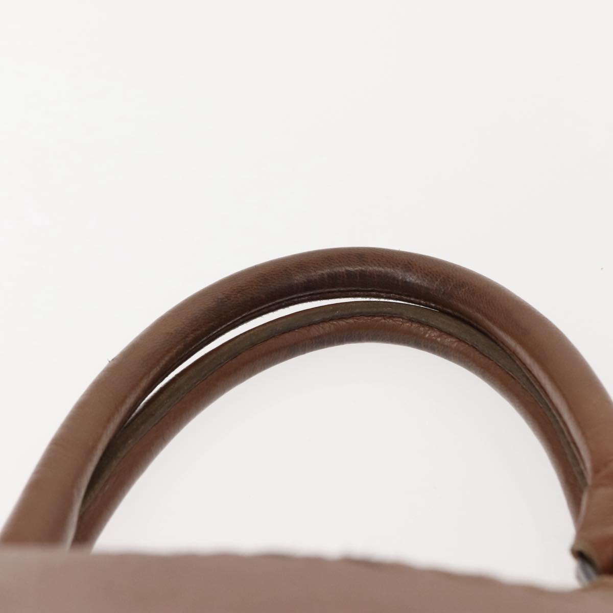 BOTTEGA VENETA INTRECCIATO Tote Bag Leather Brown Auth fm4936A