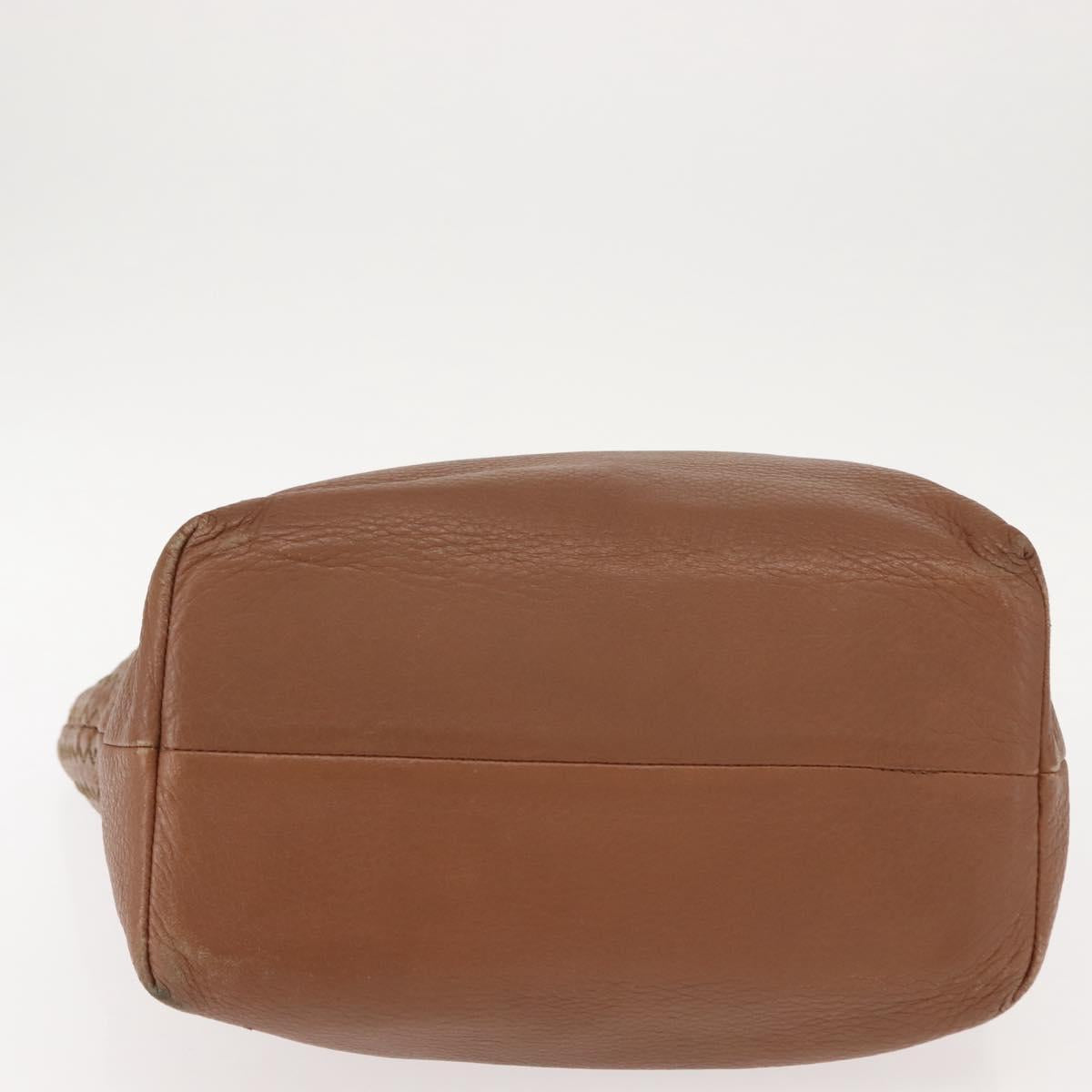 BOTTEGA VENETA INTRECCIATO Tote Bag Leather Brown Auth fm4936