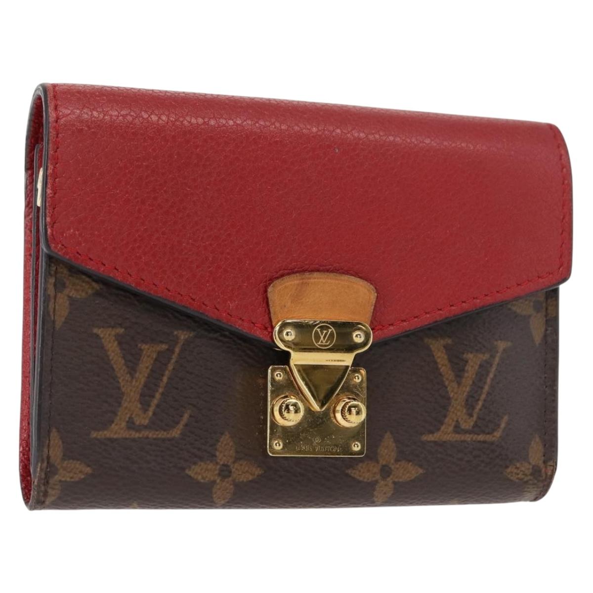 LOUIS VUITTON Monogram Noir Portefeuille Purse Compact Wallet M67478 Auth fm4941