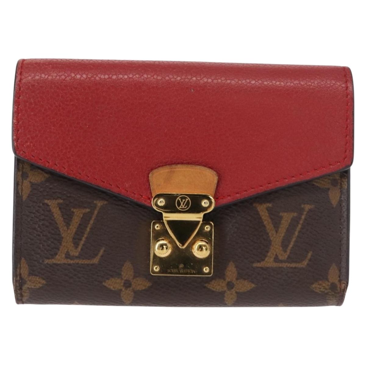 LOUIS VUITTON Monogram Noir Portefeuille Purse Compact Wallet M67478 Auth fm4941