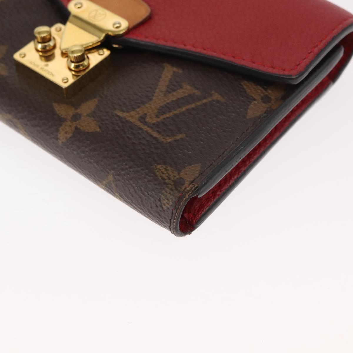 LOUIS VUITTON Monogram Noir Portefeuille Purse Compact Wallet M67478 Auth fm4941