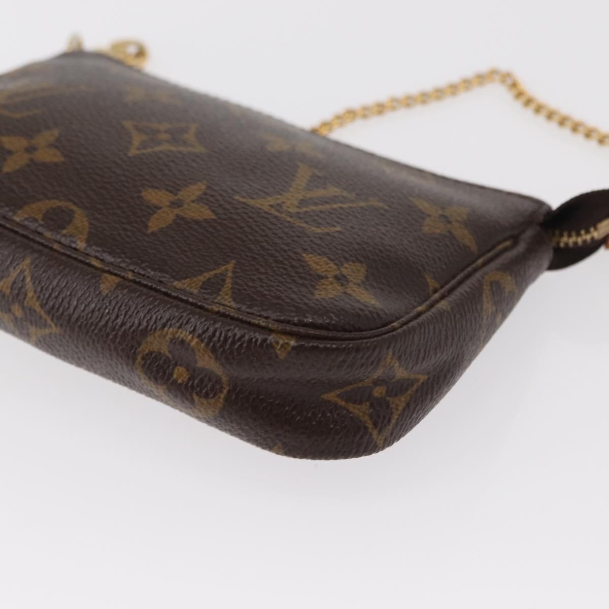 LOUIS VUITTON Monogram Mini Pochette Accessoires Pouch M58009 LV Auth fm4950
