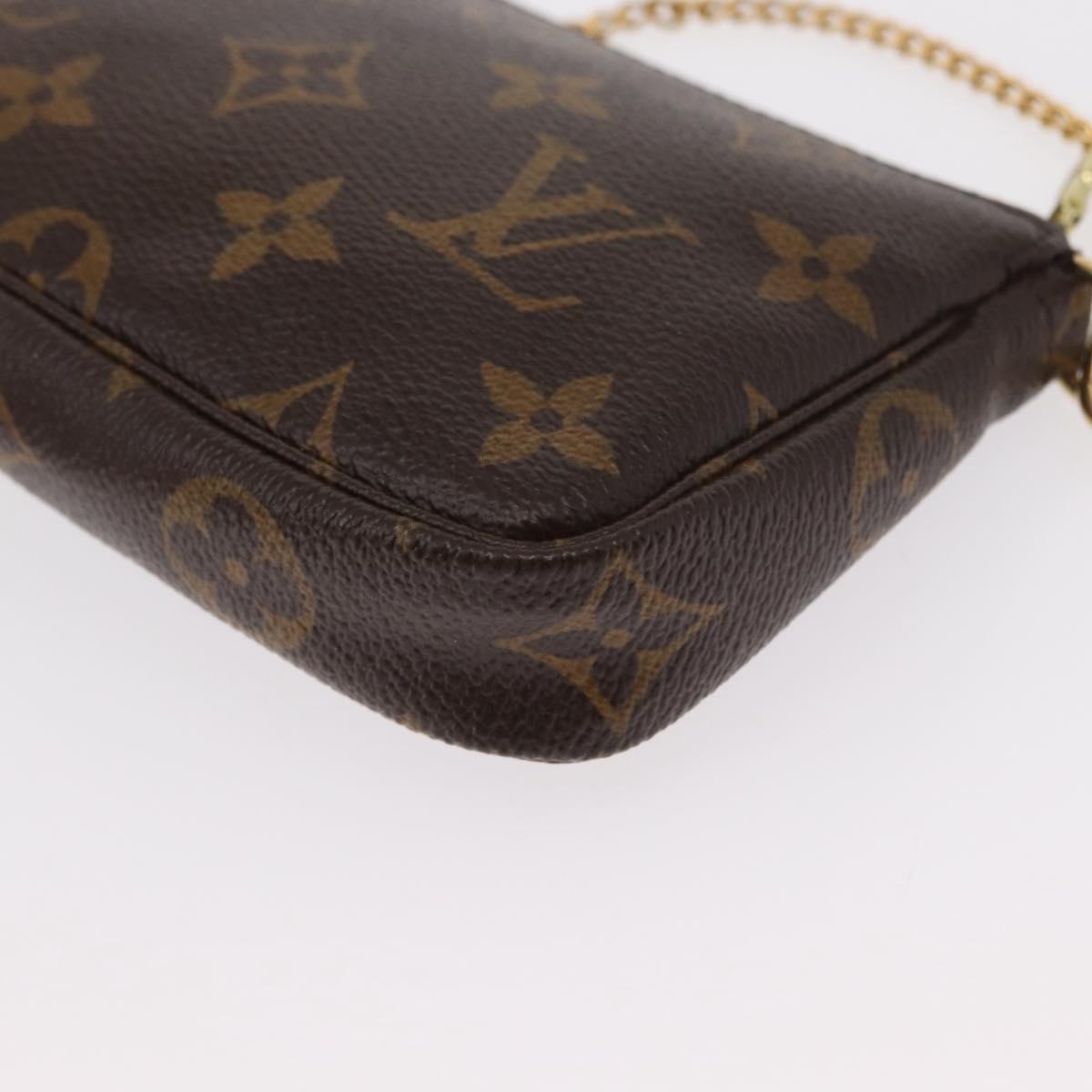 LOUIS VUITTON Monogram Mini Pochette Accessoires Pouch M58009 LV Auth fm4950