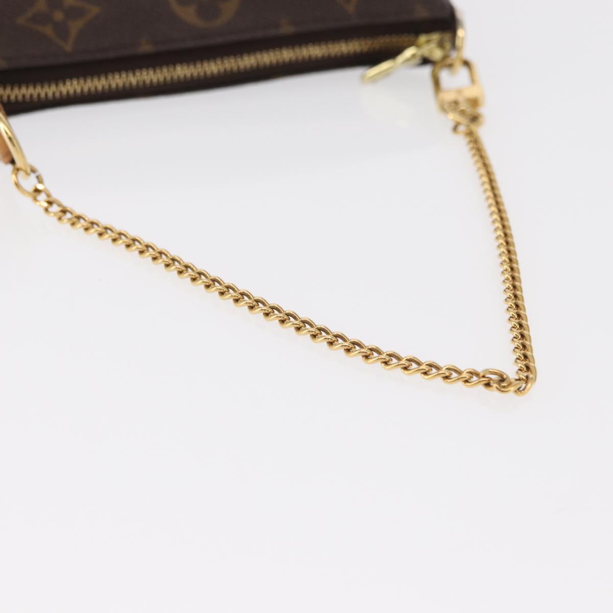 LOUIS VUITTON Monogram Mini Pochette Accessoires Pouch M58009 LV Auth fm4950