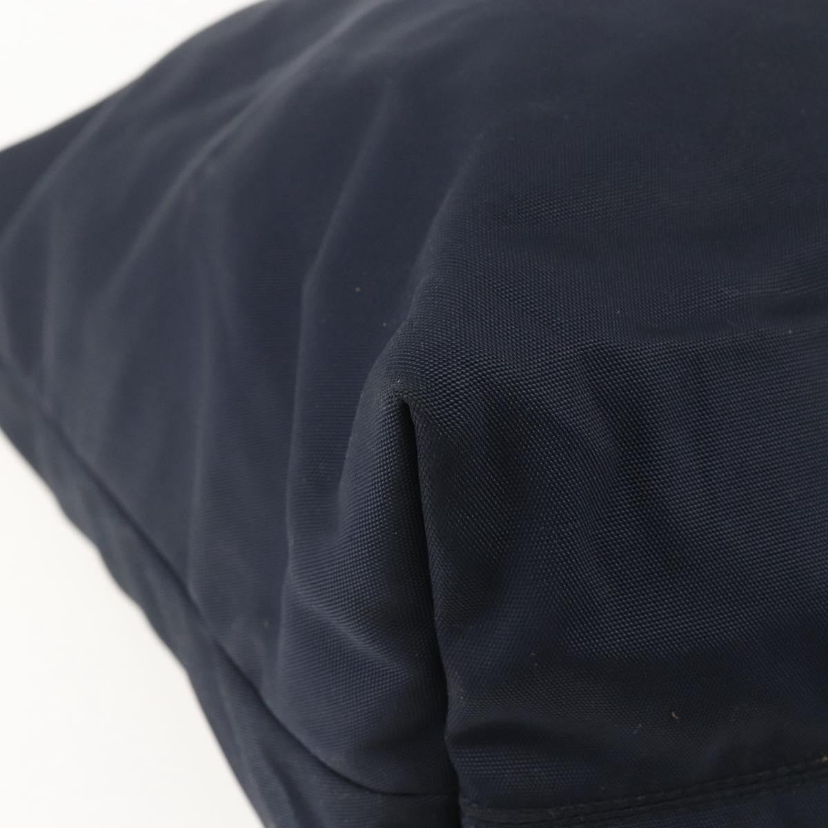 GUCCI Tote Bag Nylon Navy Silver 169943 Auth fm4956