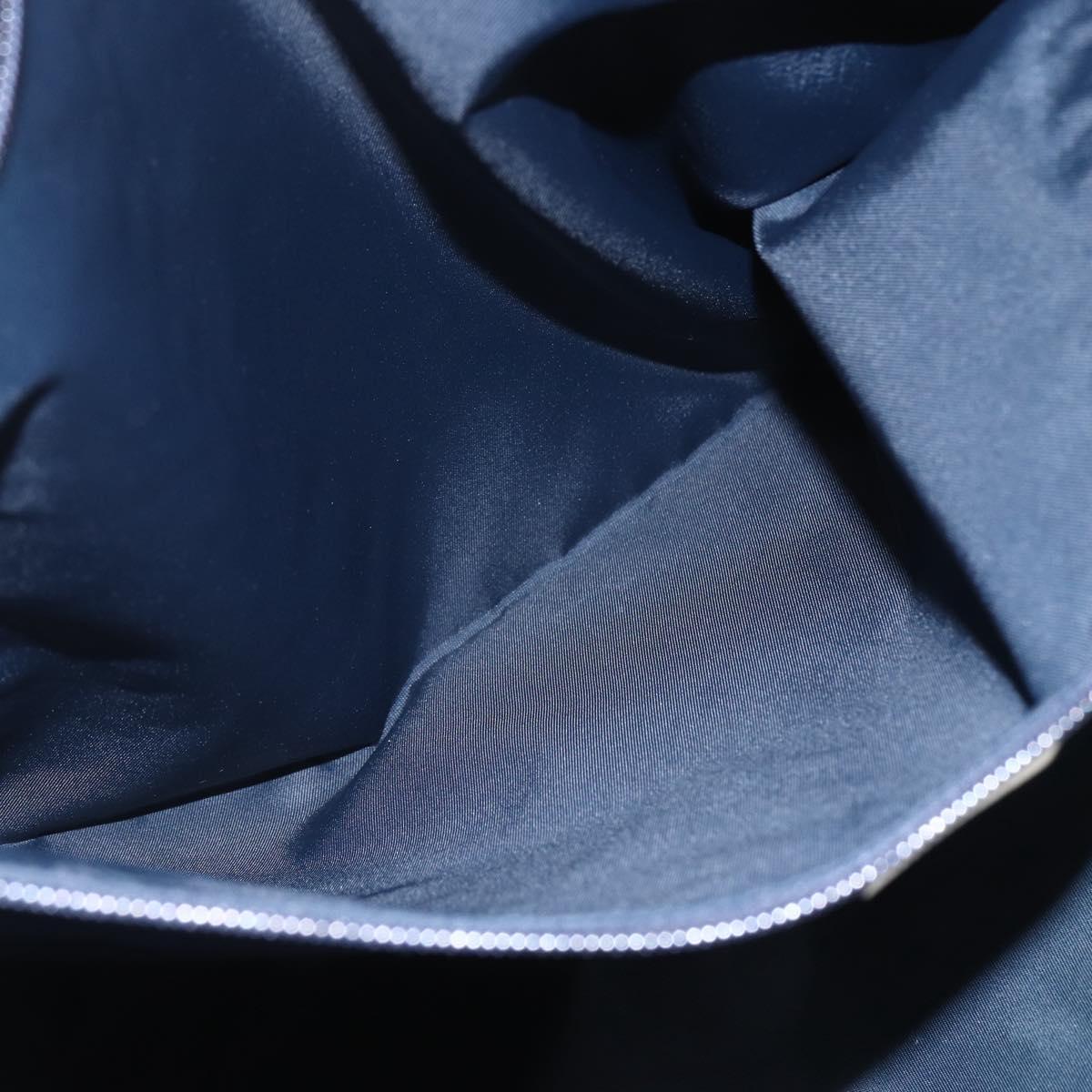 GUCCI Tote Bag Nylon Navy Silver 169943 Auth fm4956