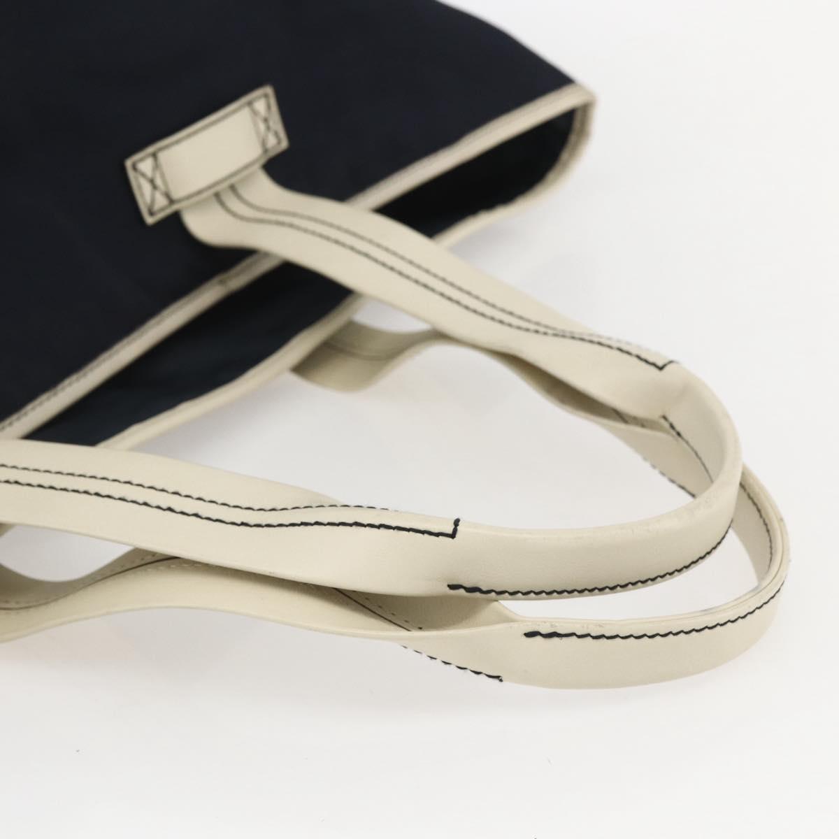 GUCCI Tote Bag Nylon Navy Silver 169943 Auth fm4956