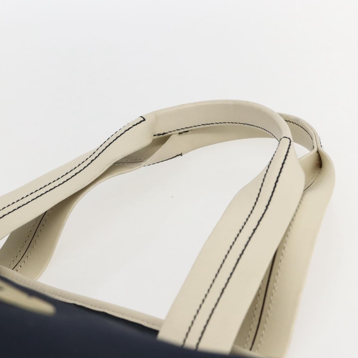GUCCI Tote Bag Nylon Navy Silver 169943 Auth fm4956