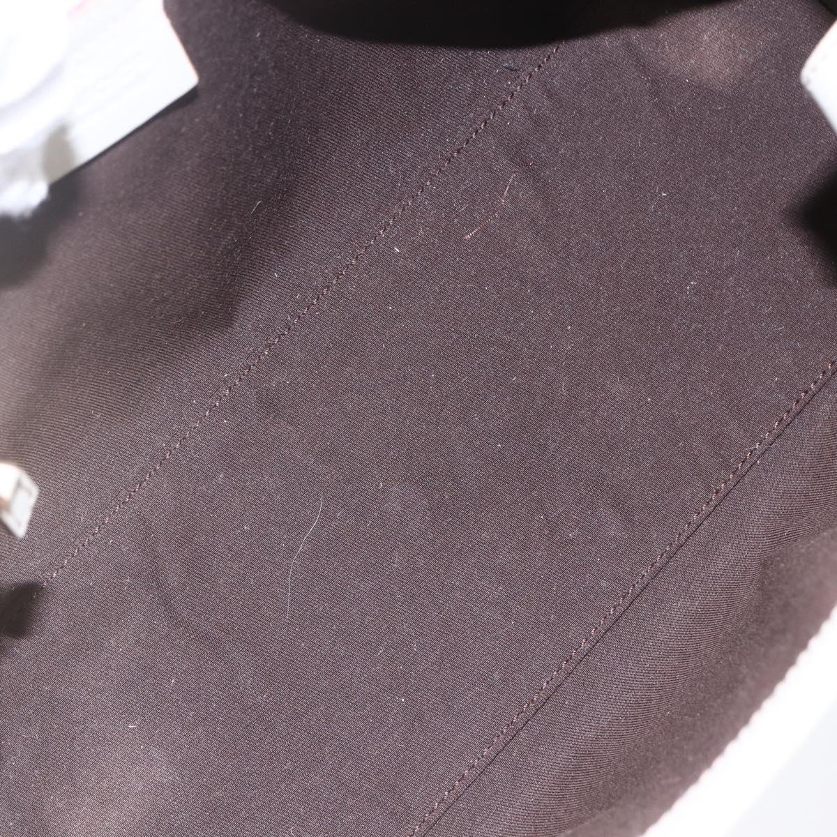 GUCCI Hand Bag Leather Ivory Gold 145761 Auth fm4957