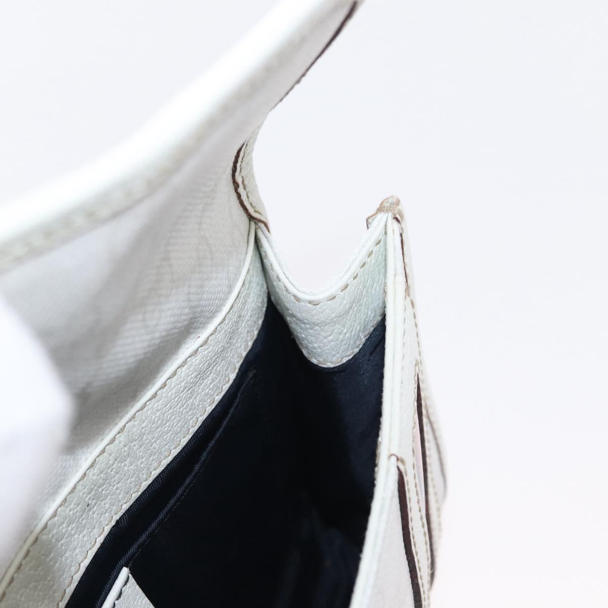 GUCCI GG Supreme Sherry Line Waist bag PVC White Gold 152597 Auth fm4959