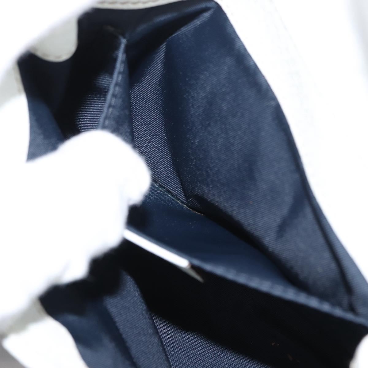 GUCCI GG Supreme Sherry Line Waist bag PVC White Gold 152597 Auth fm4959