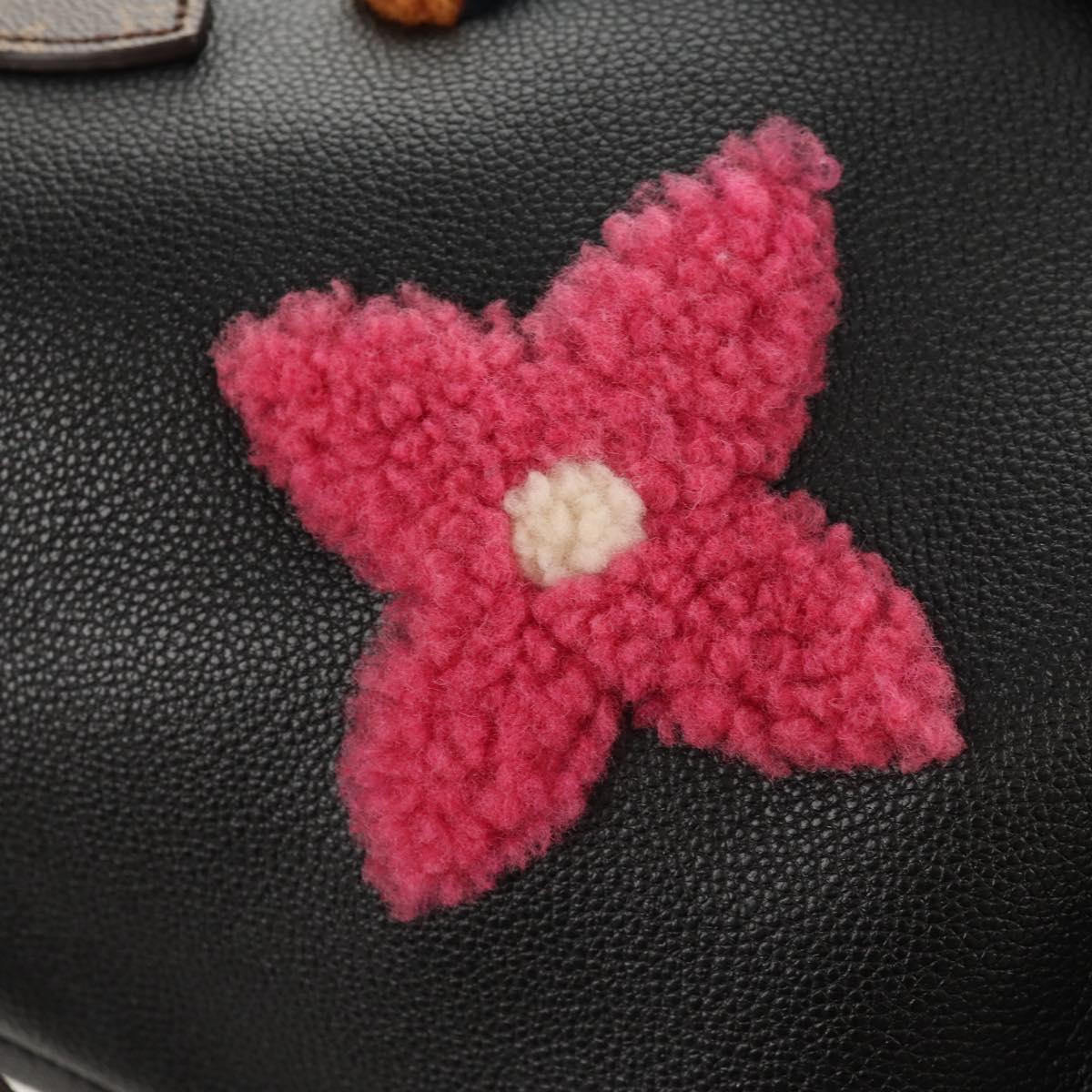 LOUIS VUITTON Monogram Teddy Neverfull MM Tote Bag Black M56960 LV Auth fm4970SM