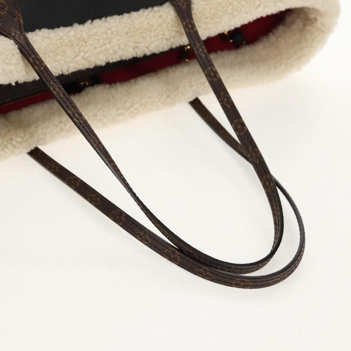 LOUIS VUITTON Monogram Teddy Neverfull MM Tote Bag Black M56960 LV Auth fm4970SM