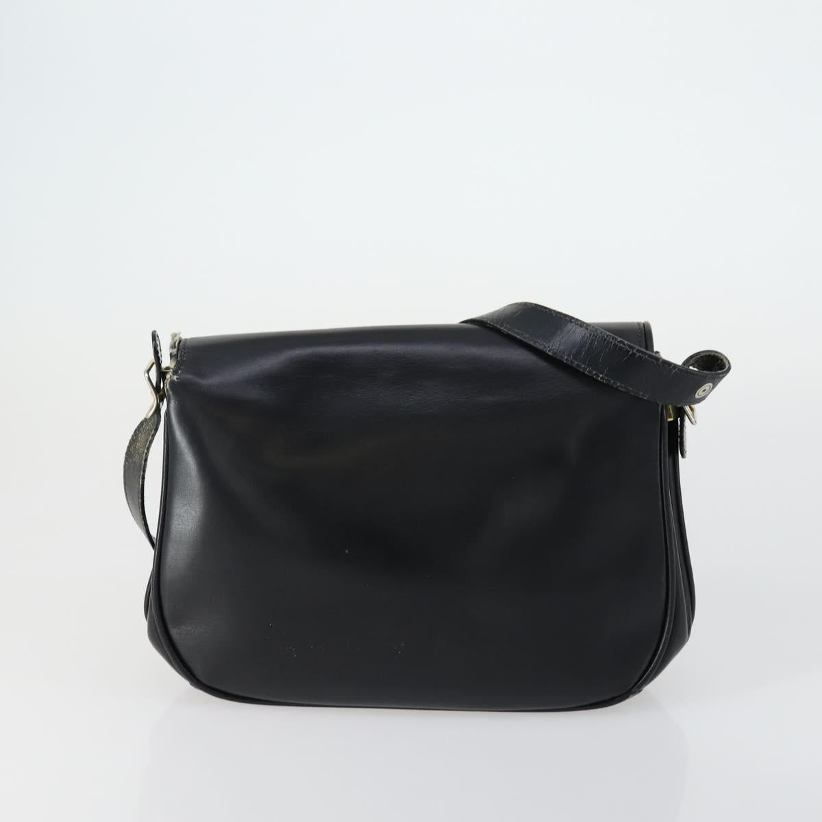GUCCI GG Canvas Shoulder Bag Leather 6 Set Beige Black Navy Auth fm4975