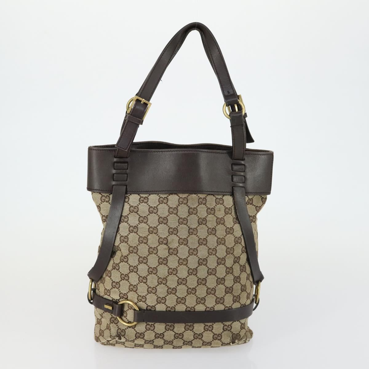GUCCI GG Canvas Web Sherry Line Shoulder Bag 5 Set Beige Red Auth fm4976