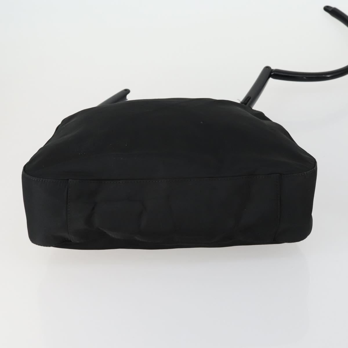 PRADA Hand Bag Nylon Canvas 6 Set Black Beige Red Auth fm4988