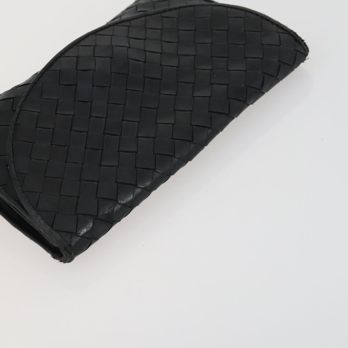 BOTTEGA VENETA INTRECCIATO Bag Leather Nylon 3 Set Beige Black Auth fm5006