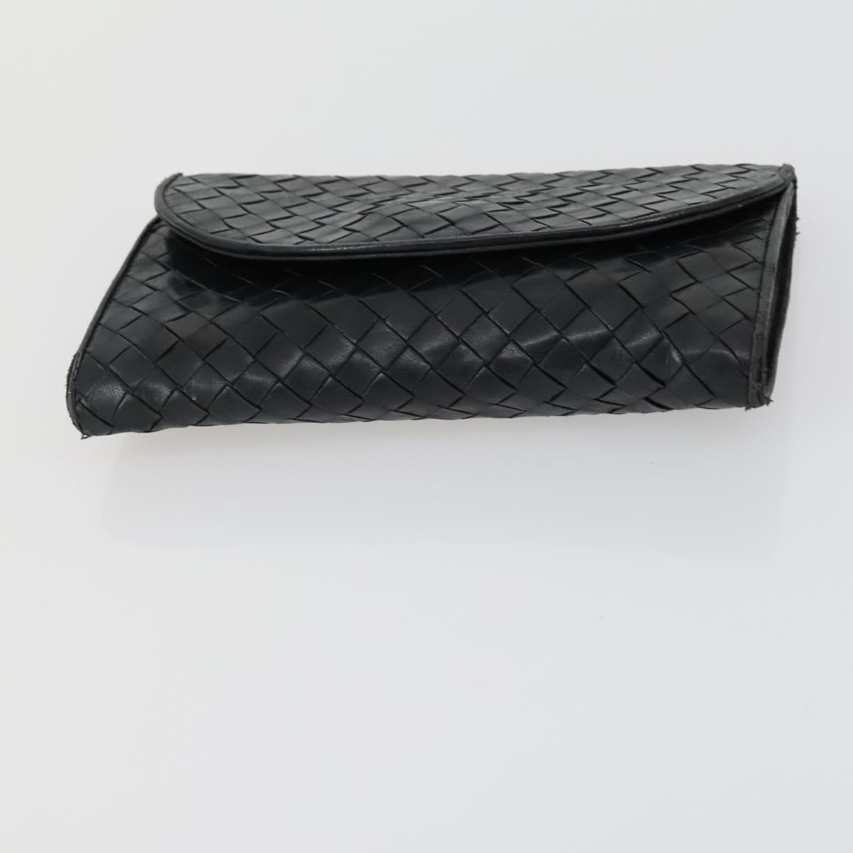 BOTTEGA VENETA INTRECCIATO Bag Leather Nylon 3 Set Beige Black Auth fm5006