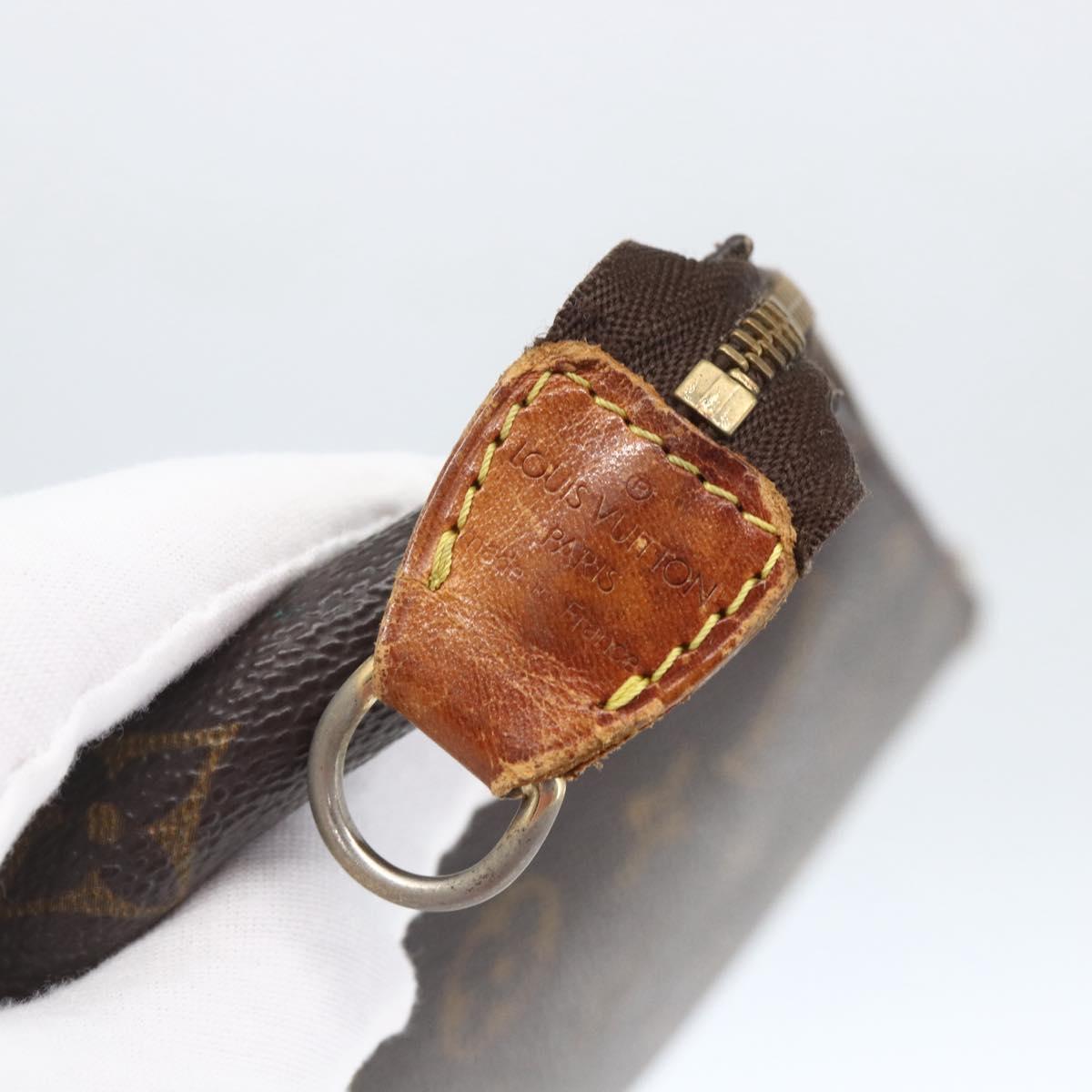 LOUIS VUITTON Monogram Pochette Accessoires Pouch M51980 LV Auth fm5031