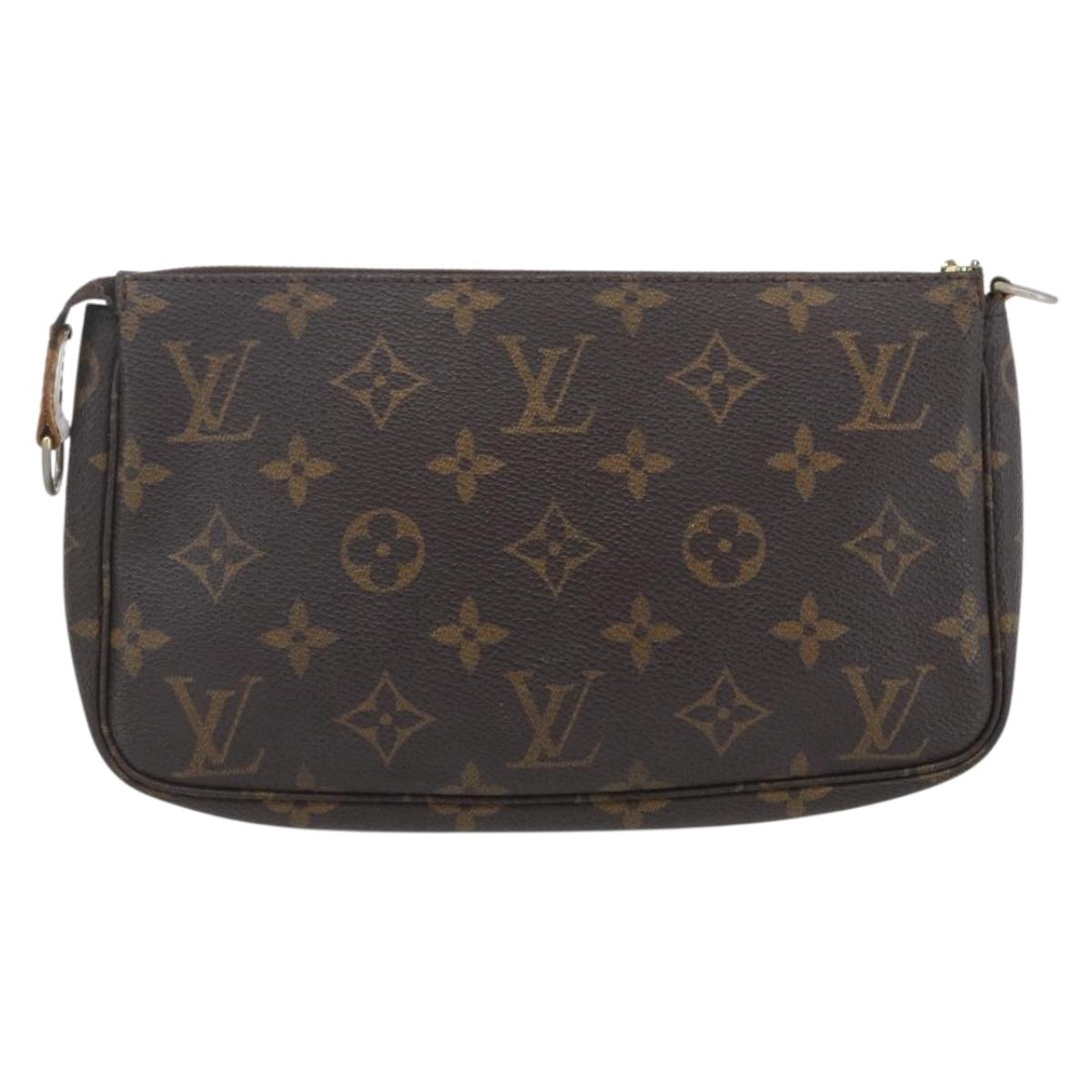 LOUIS VUITTON Monogram Pochette Accessoires Pouch M51980 LV Auth fm5031