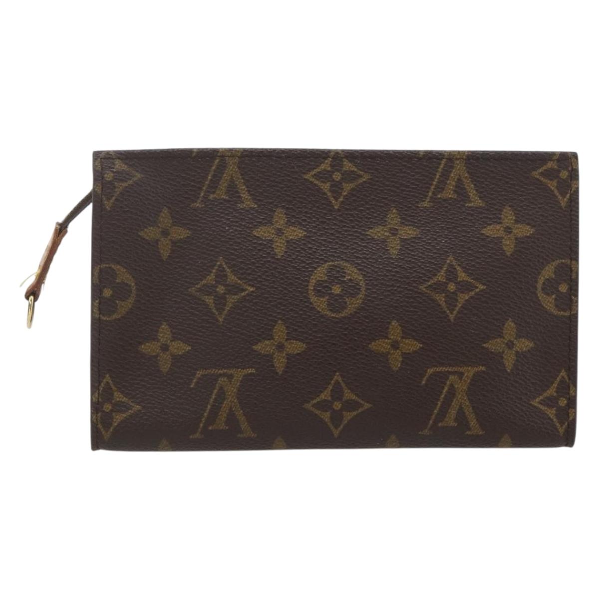 LOUIS VUITTON Monogram Bucket PM Accessory Pouch LV Auth fm5032