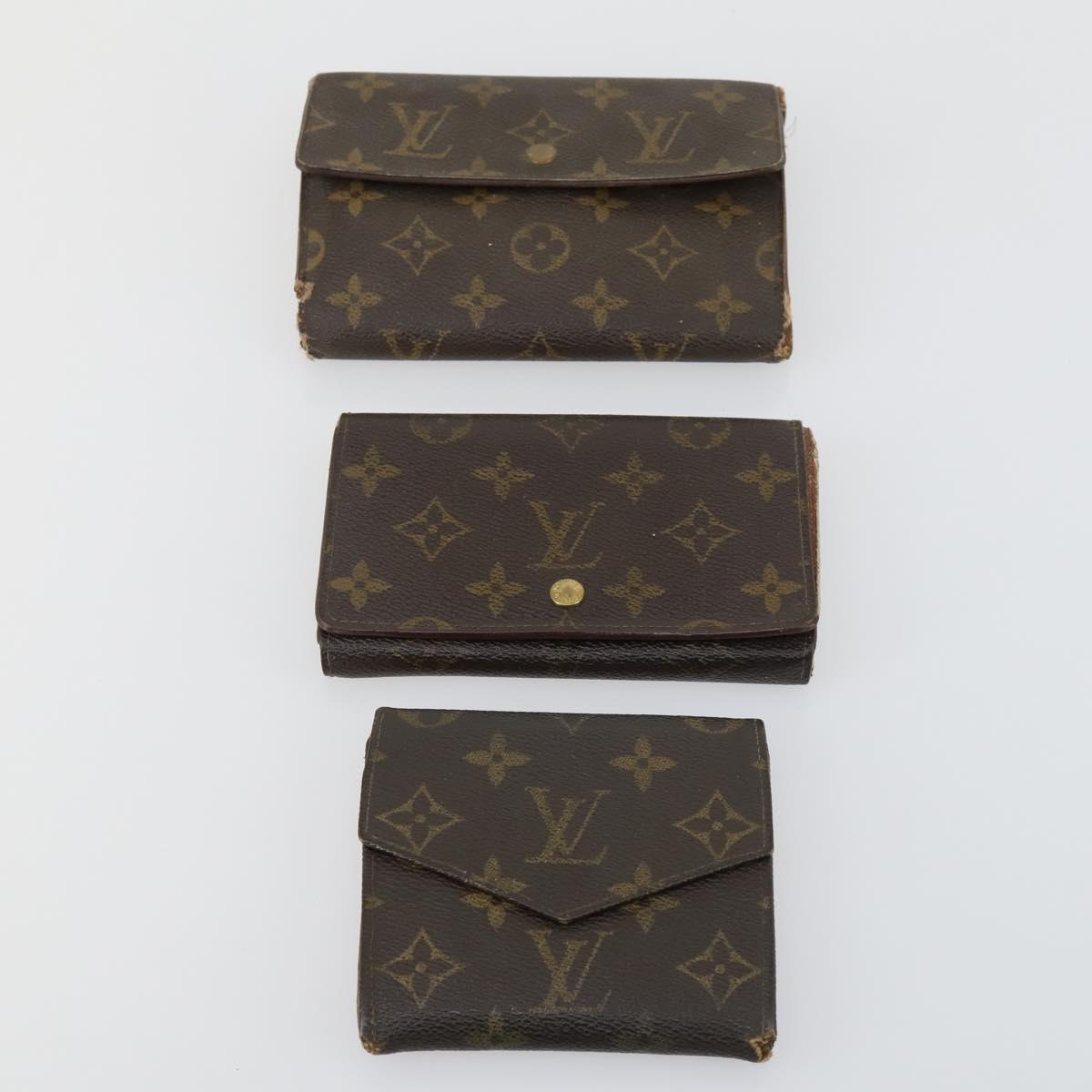 LOUIS VUITTON Monogram Wallet 7 Set LV Auth fm5056