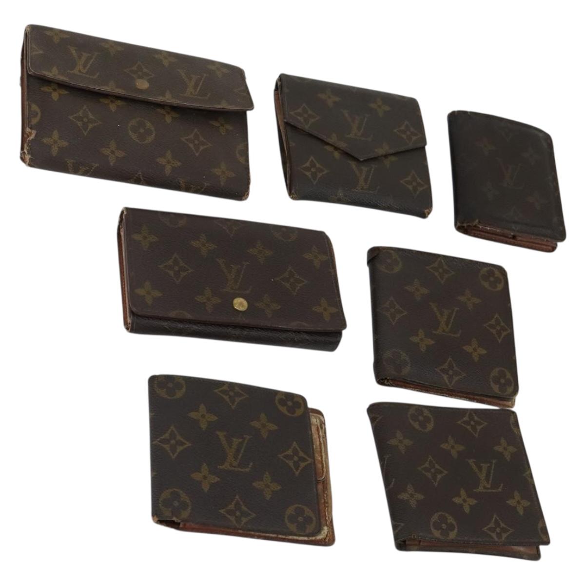 LOUIS VUITTON Monogram Wallet 7 Set LV Auth fm5056