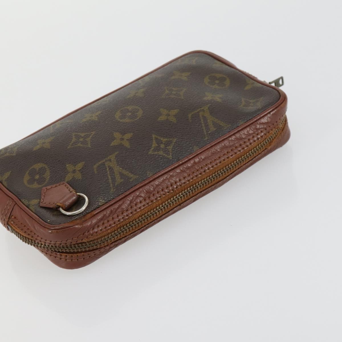 LOUIS VUITTON Monogram Pochette Marley Bandouliere Bag 3 Set LV Auth fm5057